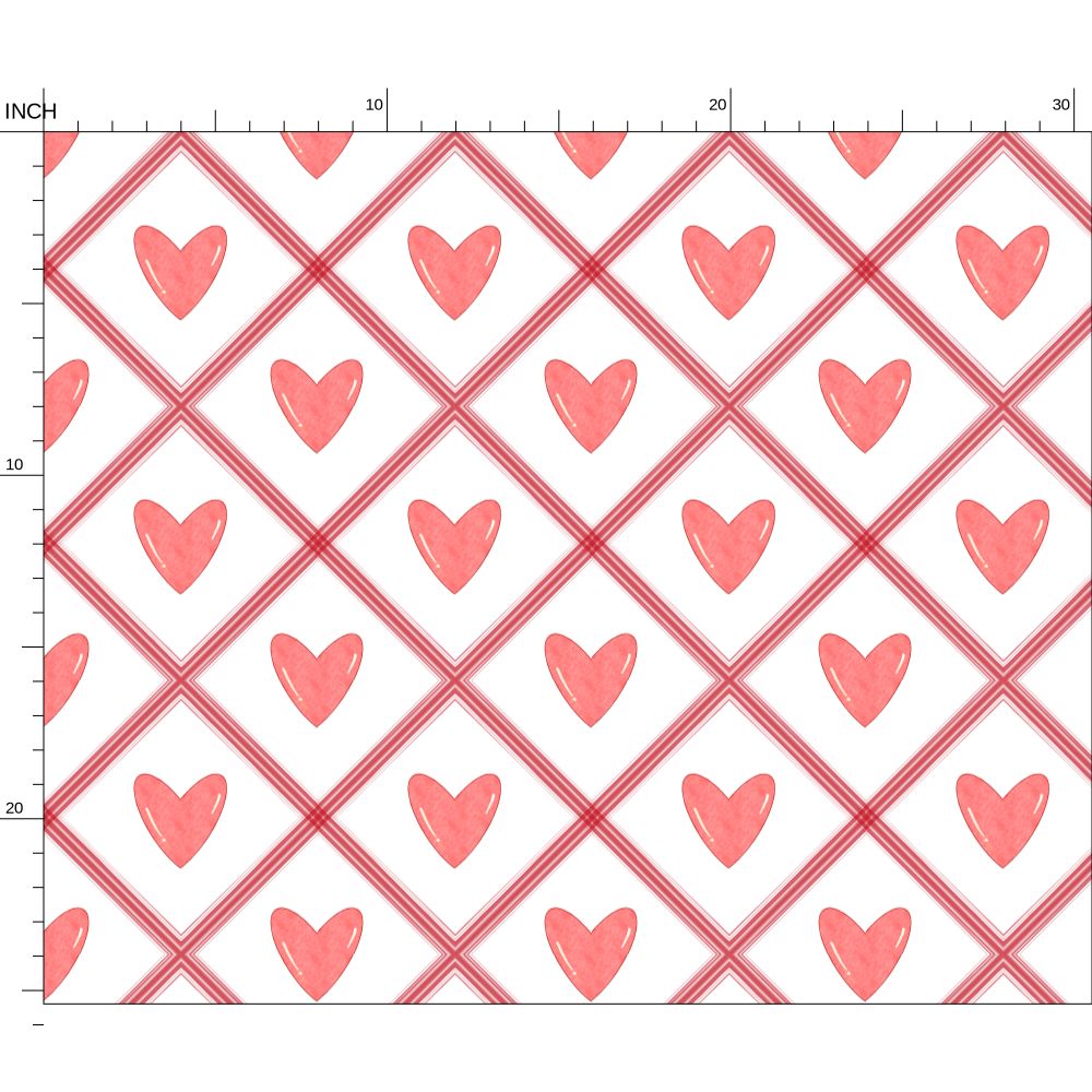 Repeat Pattern Fabric, “So In Love”
